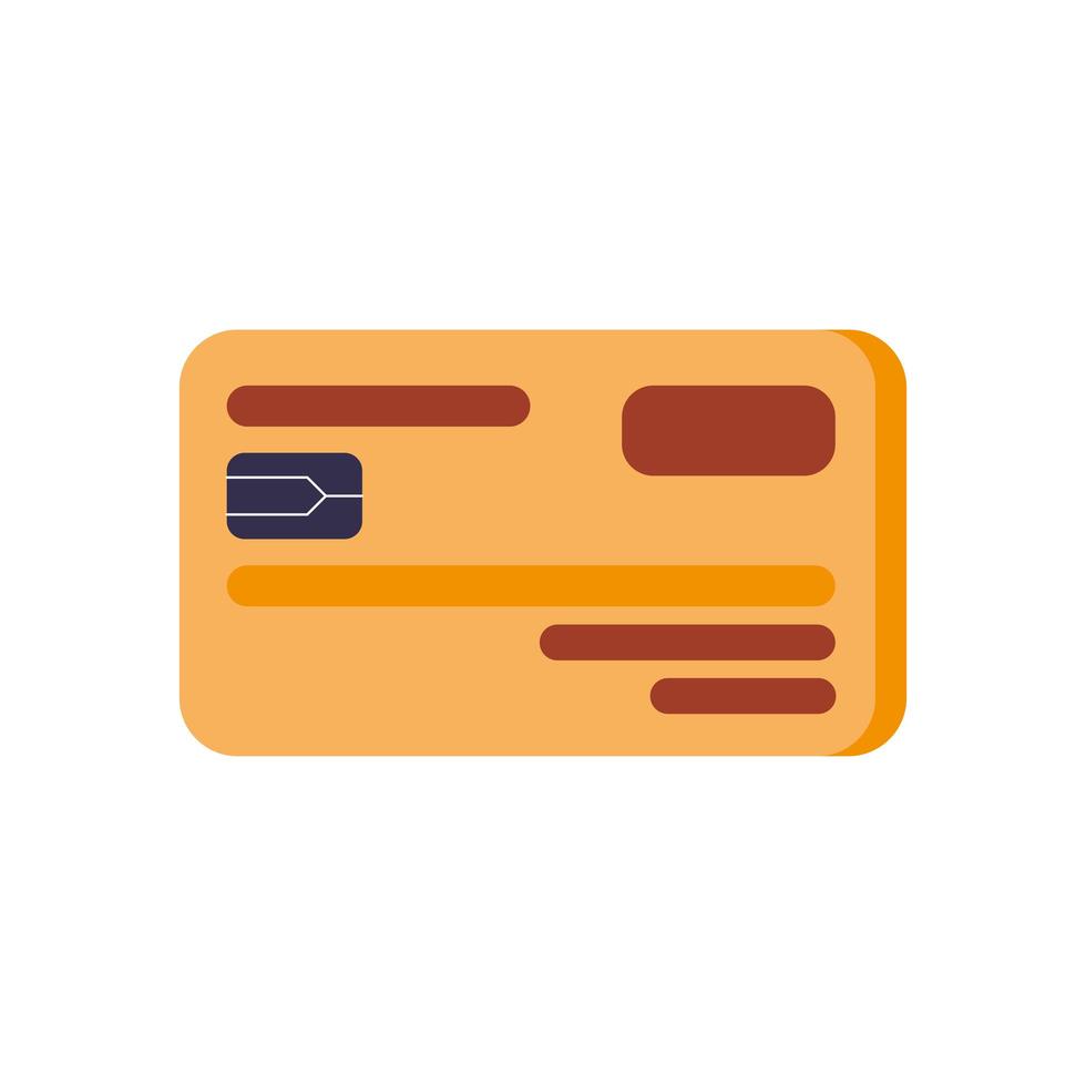 Debit card icon vector design