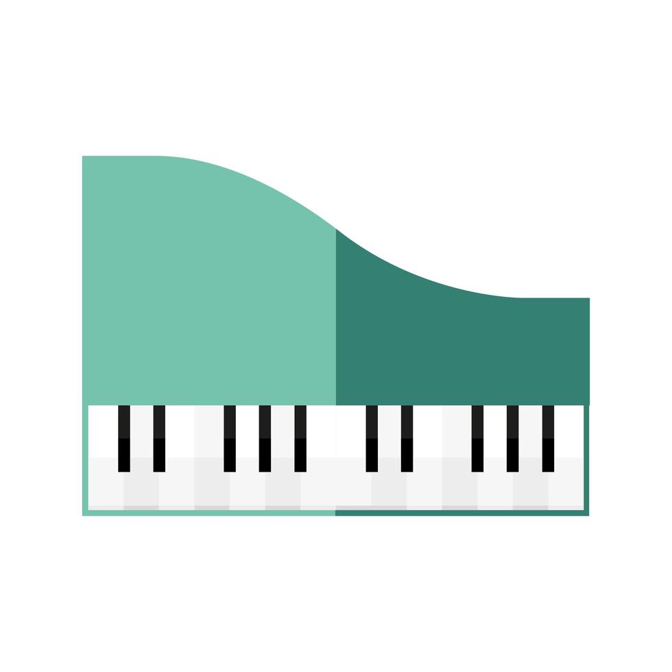 diseño de vector de icono de instrumento de piano