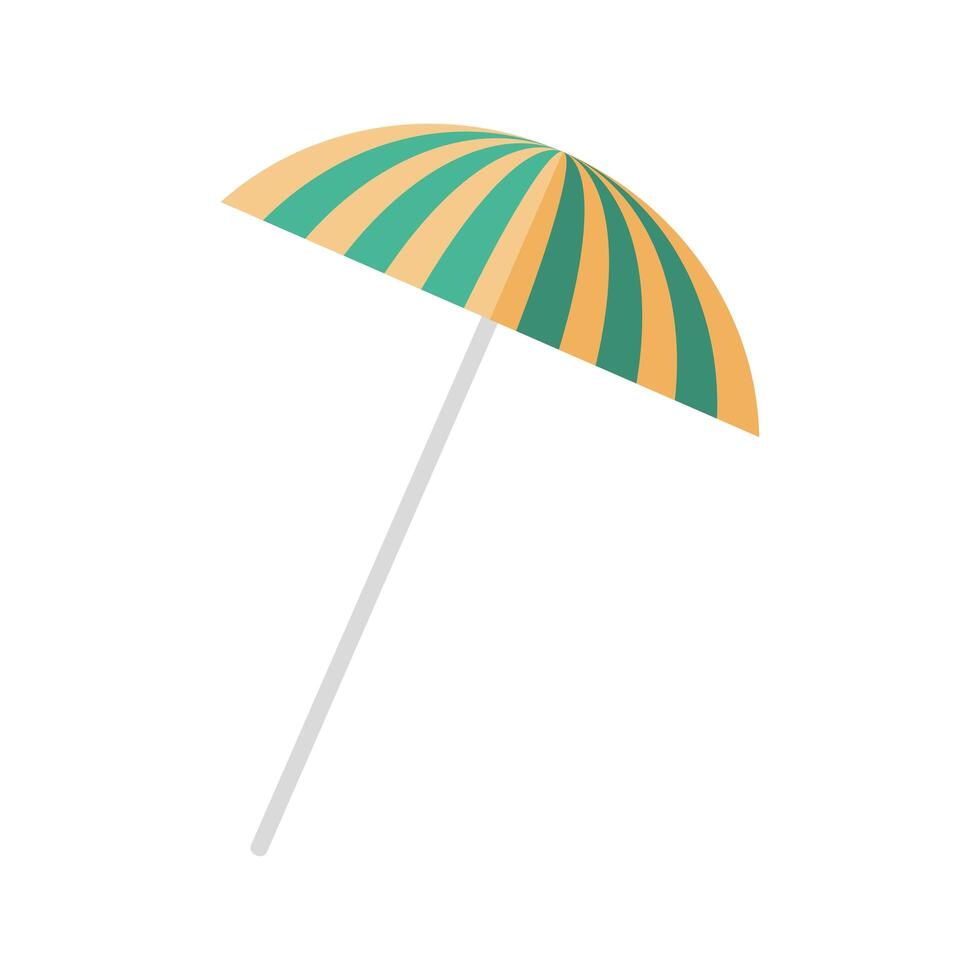 Summer striped umbrella vector design