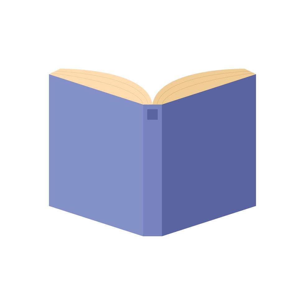 diseño de vector de libro abierto de educación