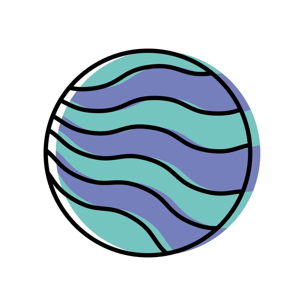 Space planet icon vector design