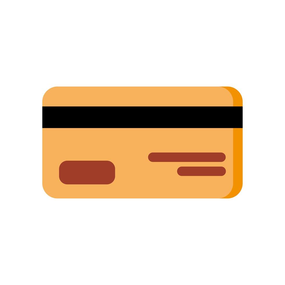 tarjeta de débito diseño vectorial aislado vector