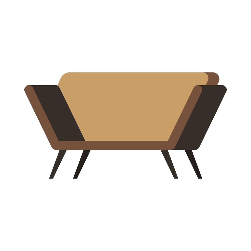 diseño de vector de icono de sofá en casa