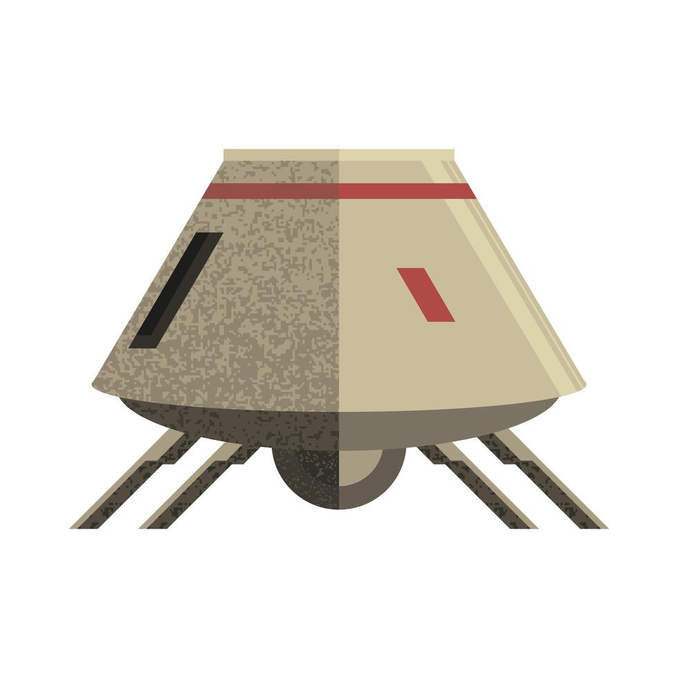 Space robot drone vector design