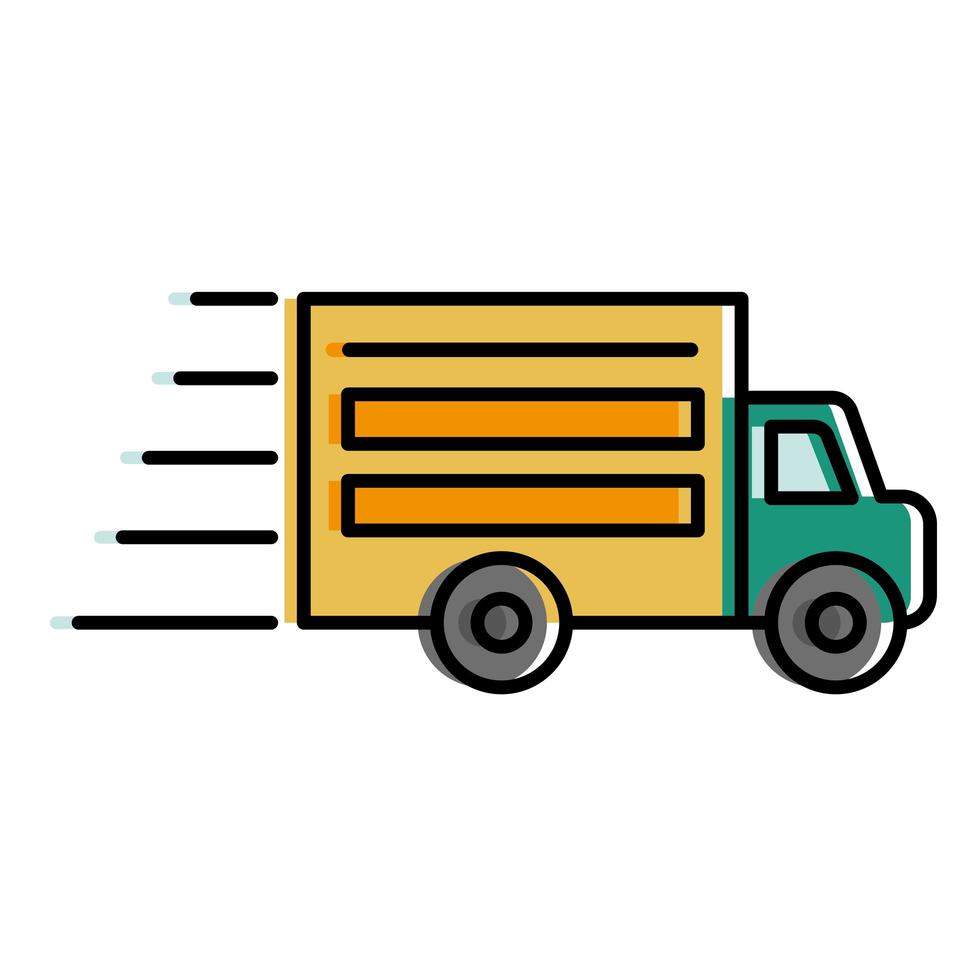 Delivery truck icon vector design