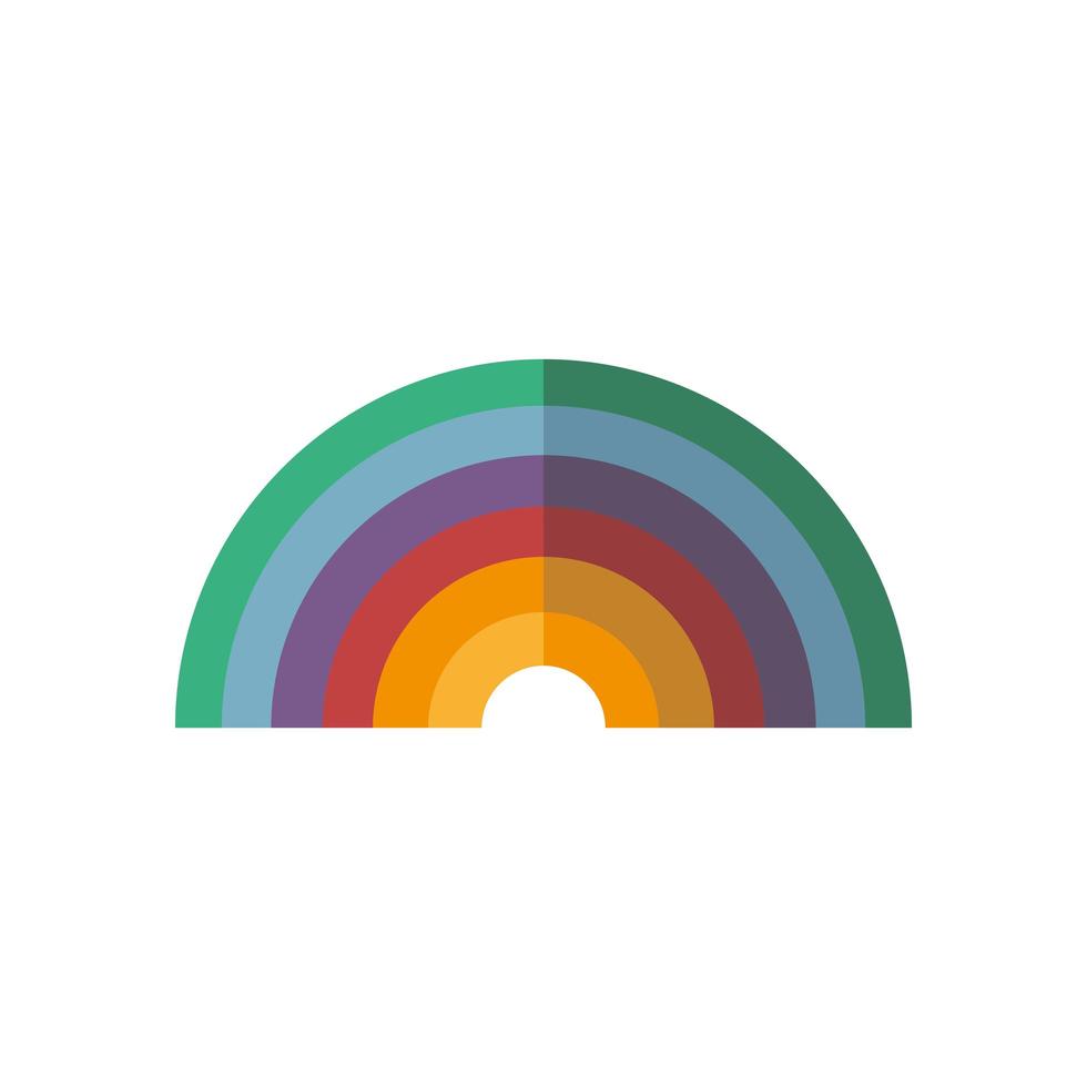 icono de arco iris aislado diseño vectorial vector
