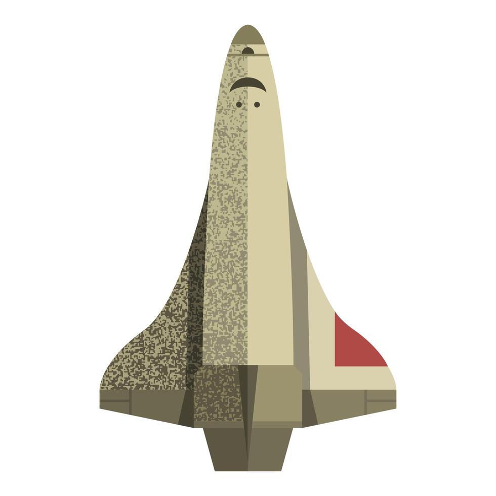 Space rocket icon vector design