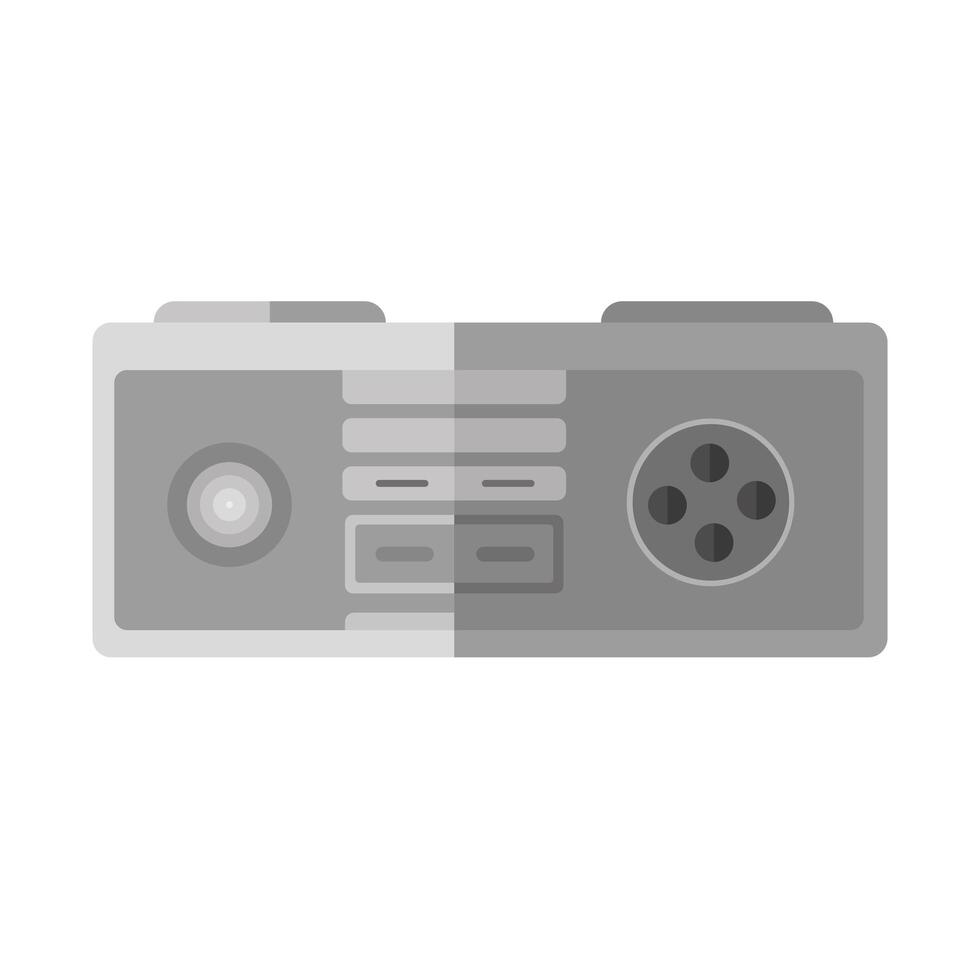 Diseño de vector de icono de consola de videojuegos gris