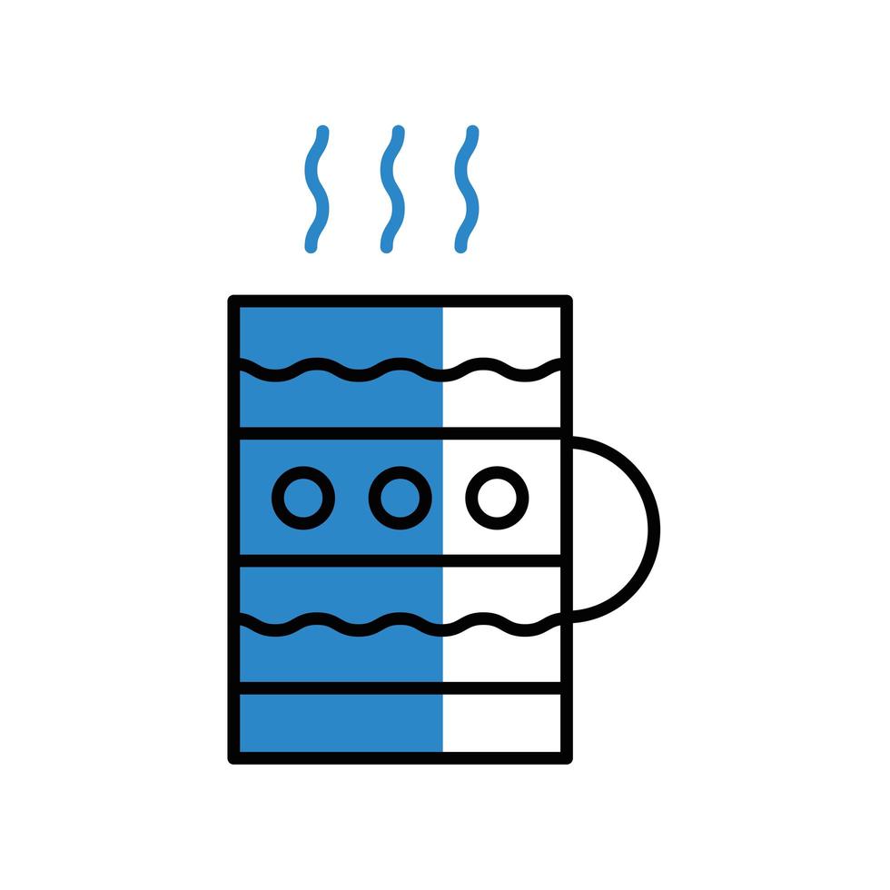 winter mug icon vector design