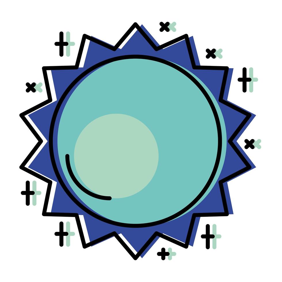 sun icon isolated vector design