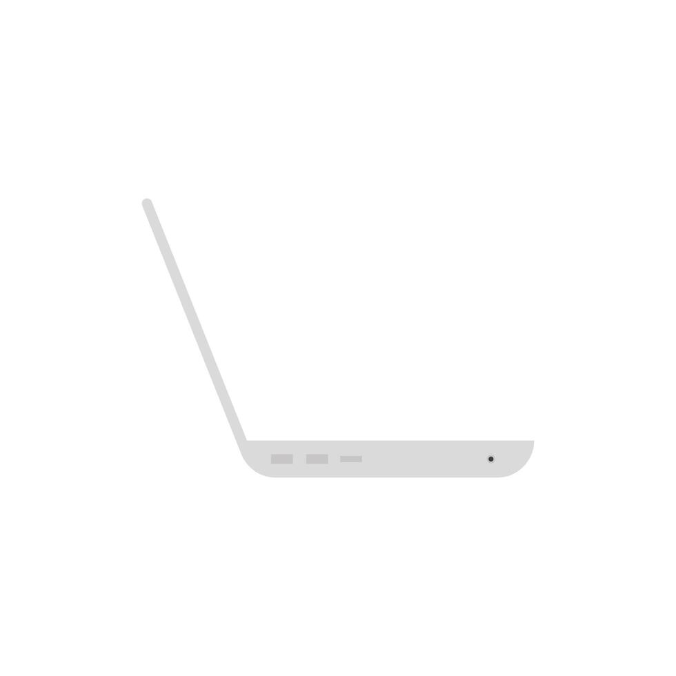 digital laptop side view vector design