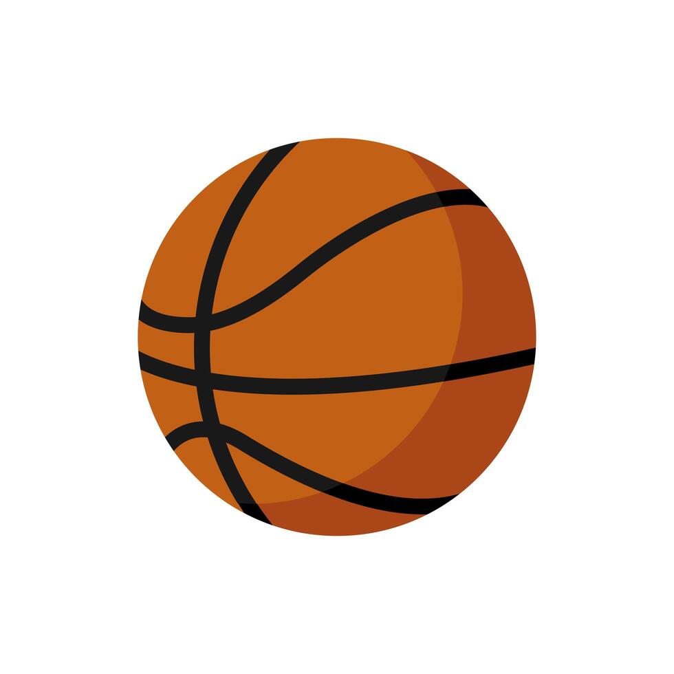 icono de estilo aislado de globo de baloncesto vector