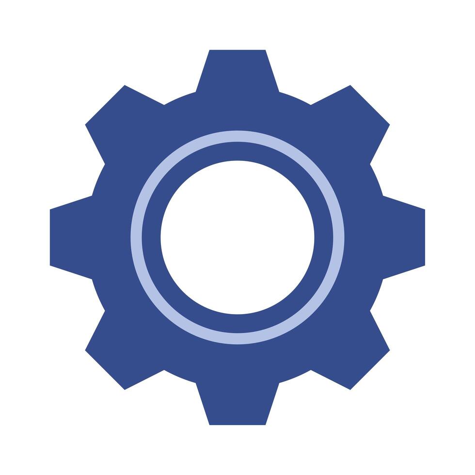 gear settings machine isolated icon vector
