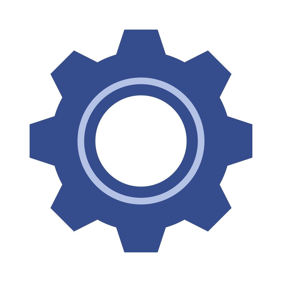 gear settings machine isolated icon vector