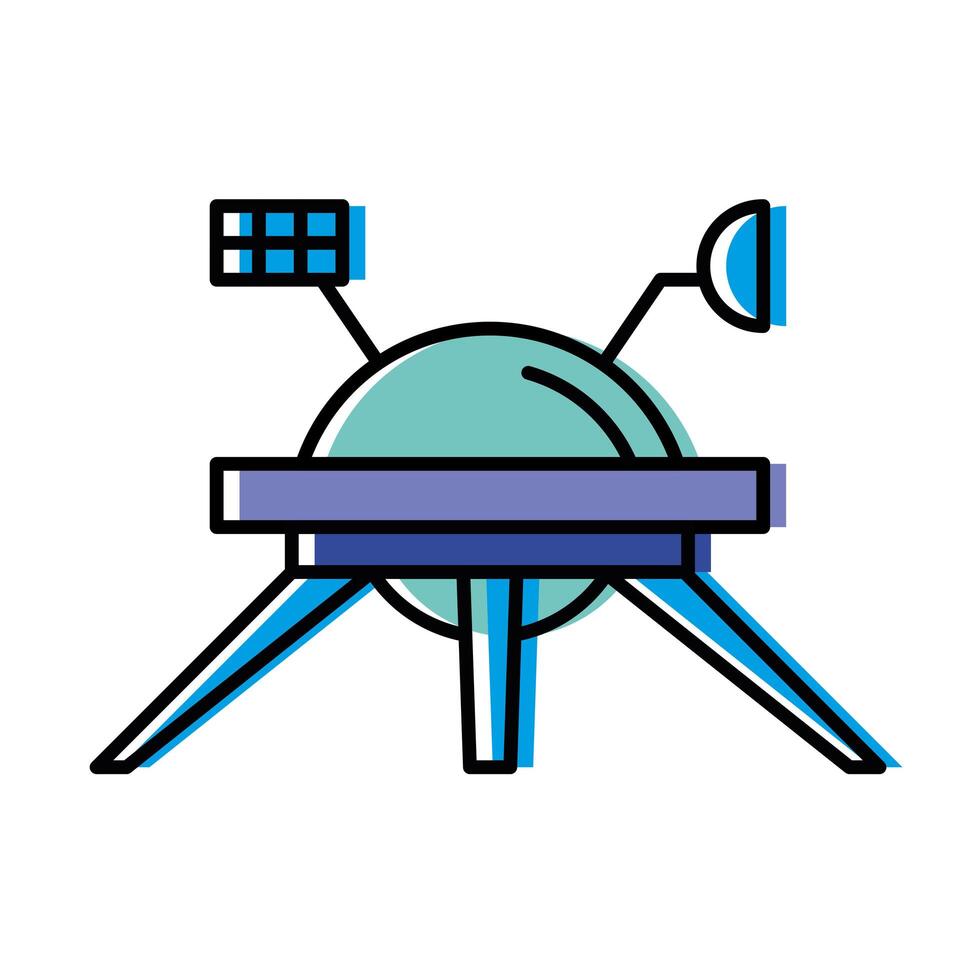 Space robot with satellite vector design