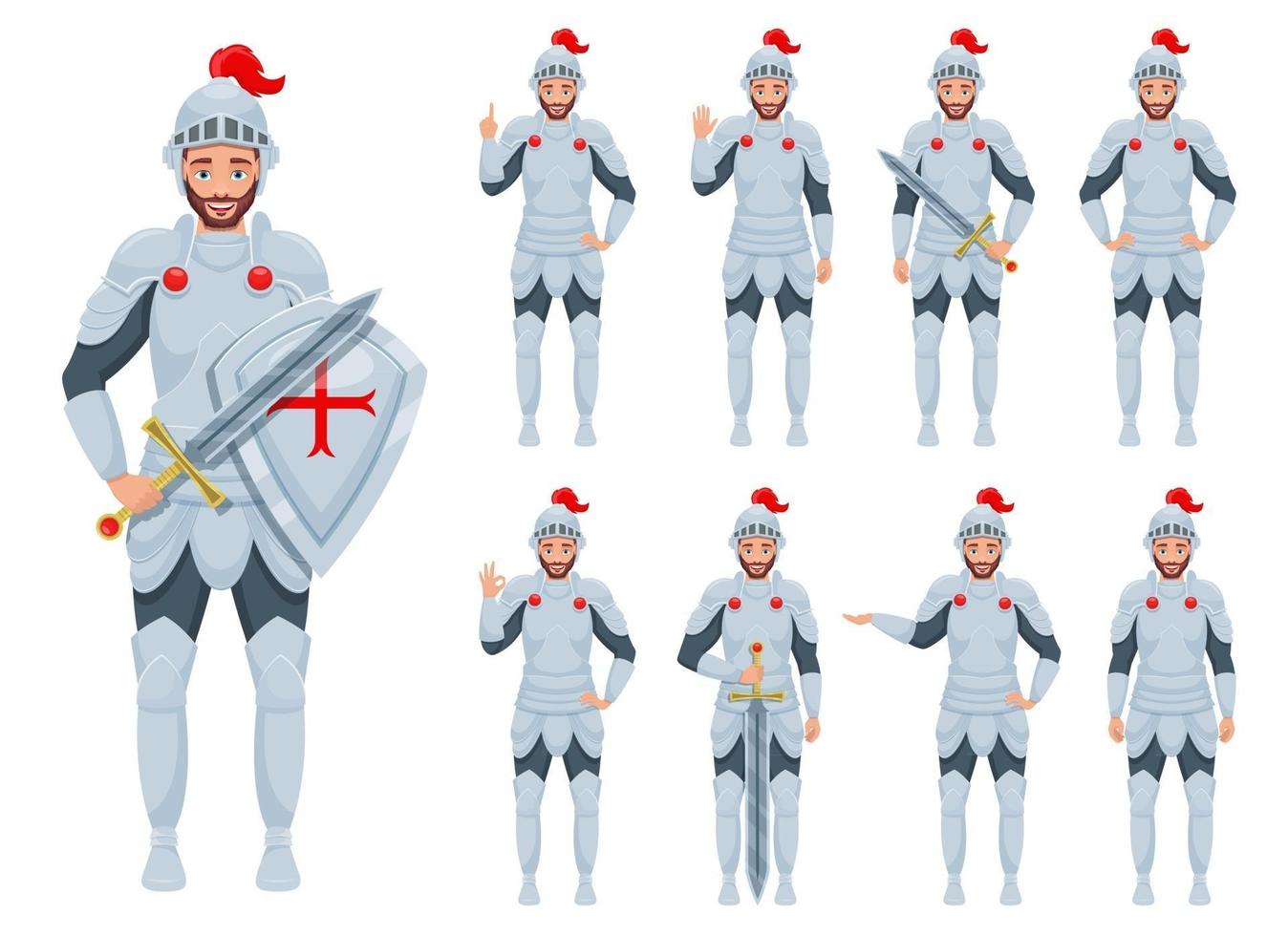 Knight man vector design illustration isolated on white background