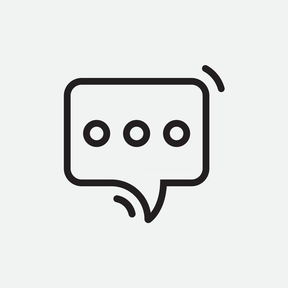 Bubble chat logo design template vector