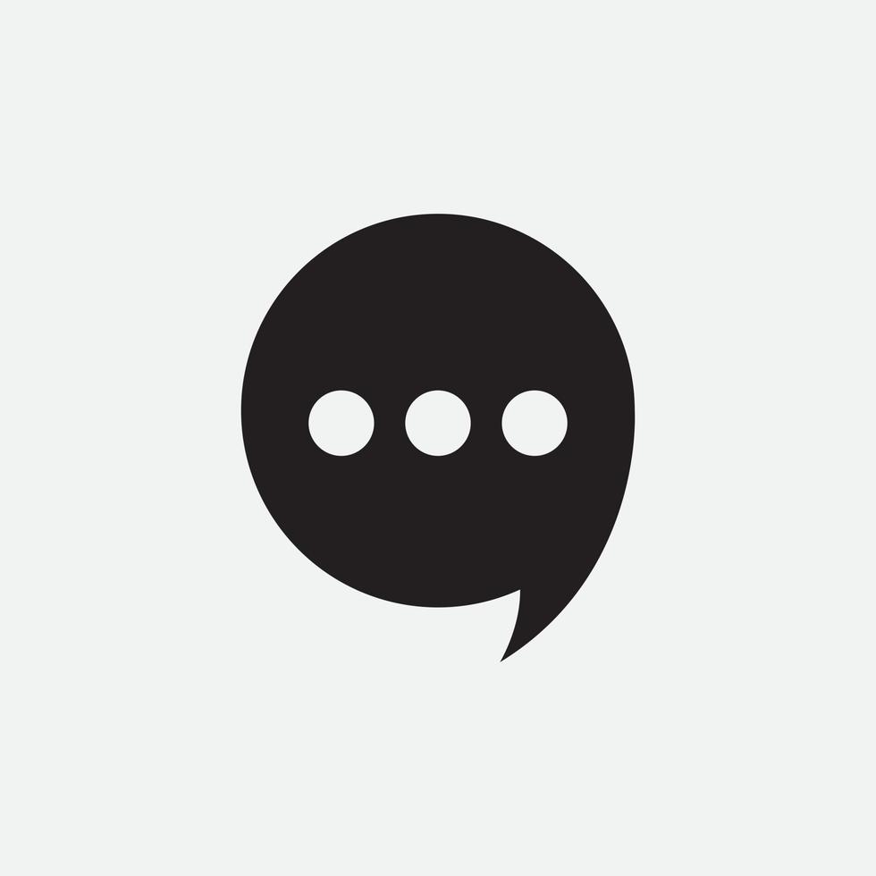 Bubble chat logo design template vector
