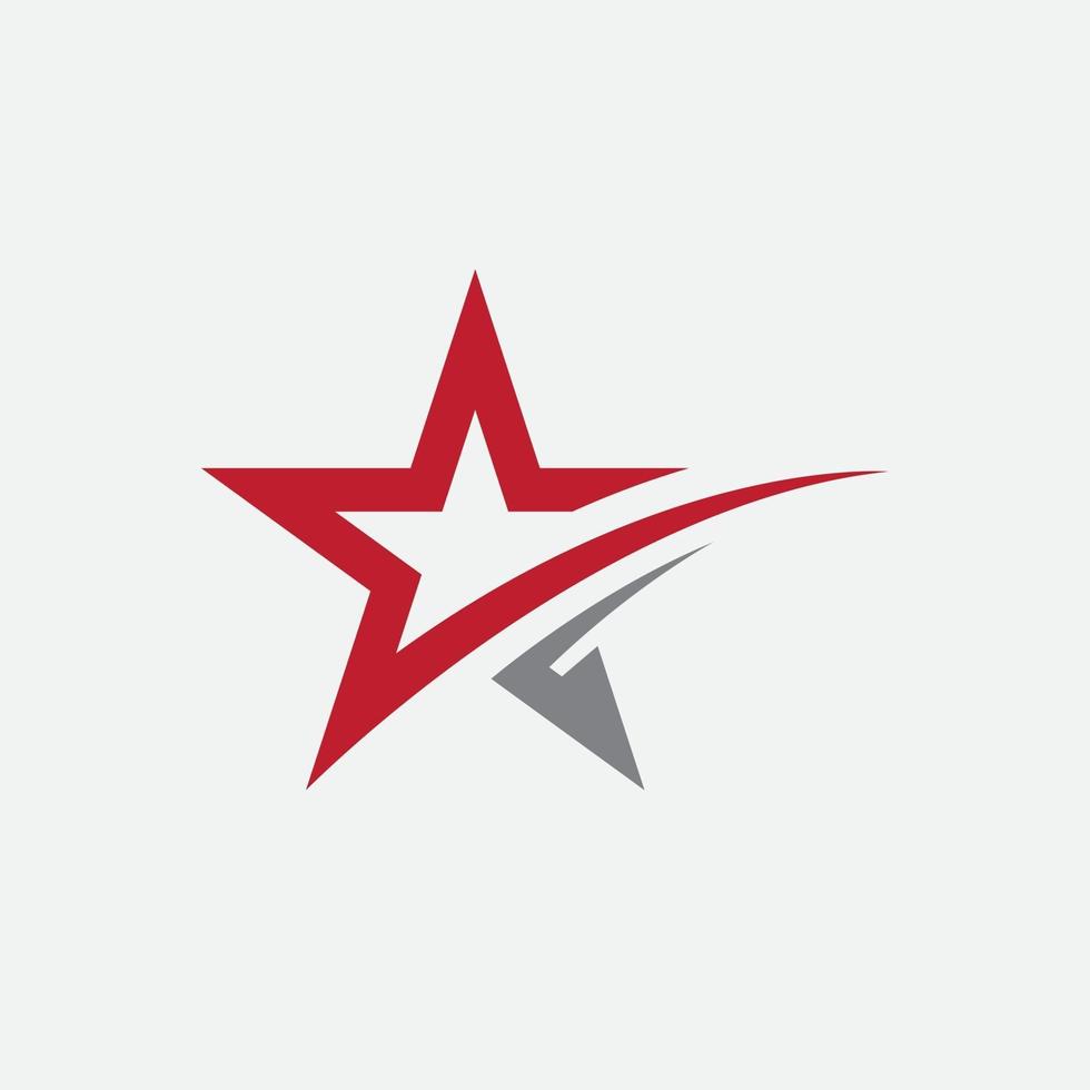 vector de plantilla de diseño de logotipo estrella