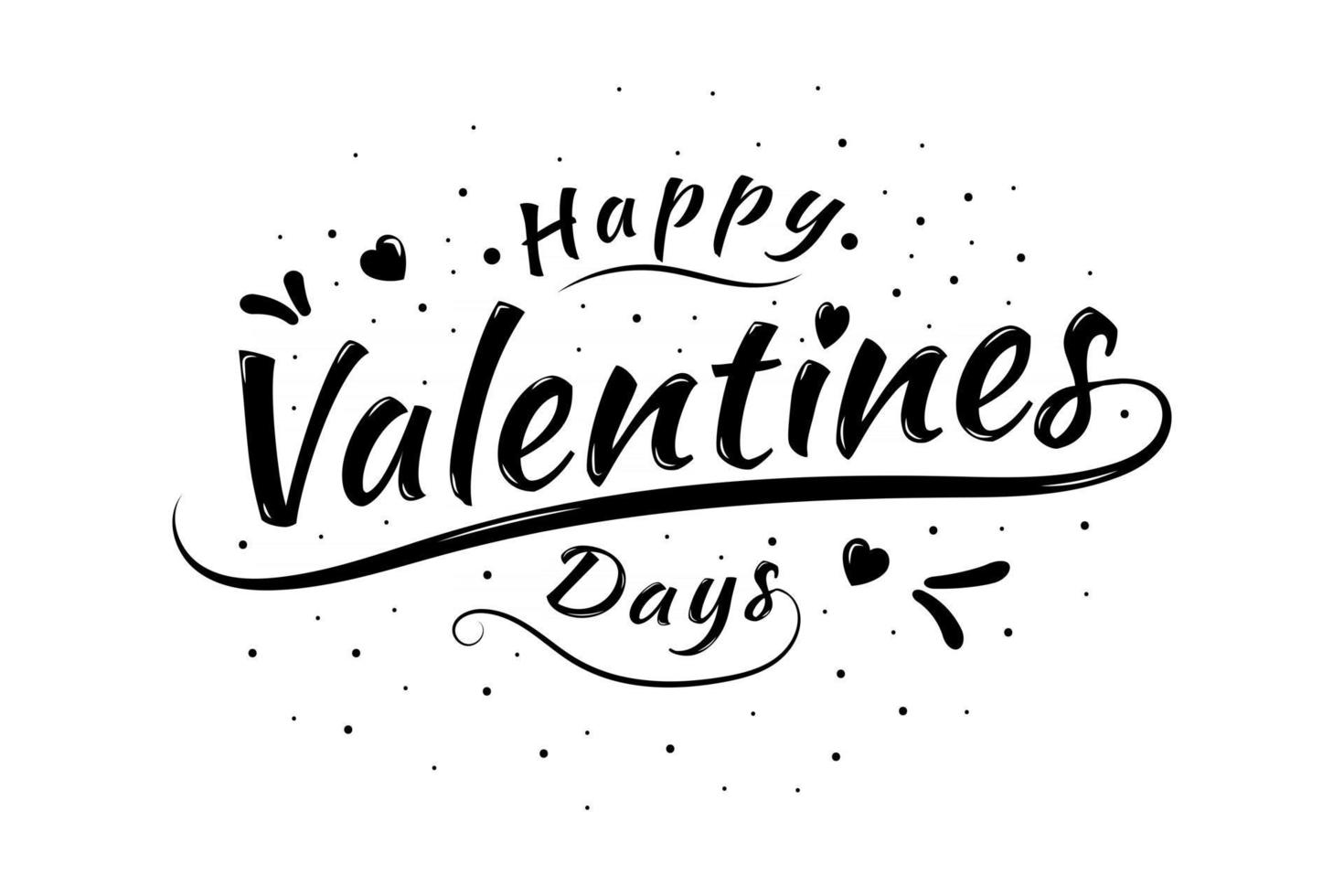 T-shirt title happy valentines days vector