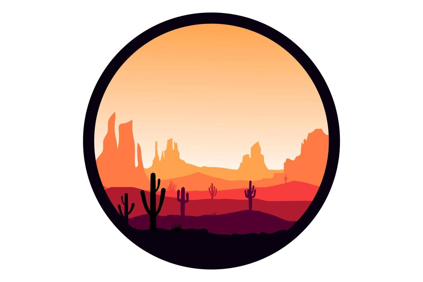 T-shirt hot deserts and rocks vector