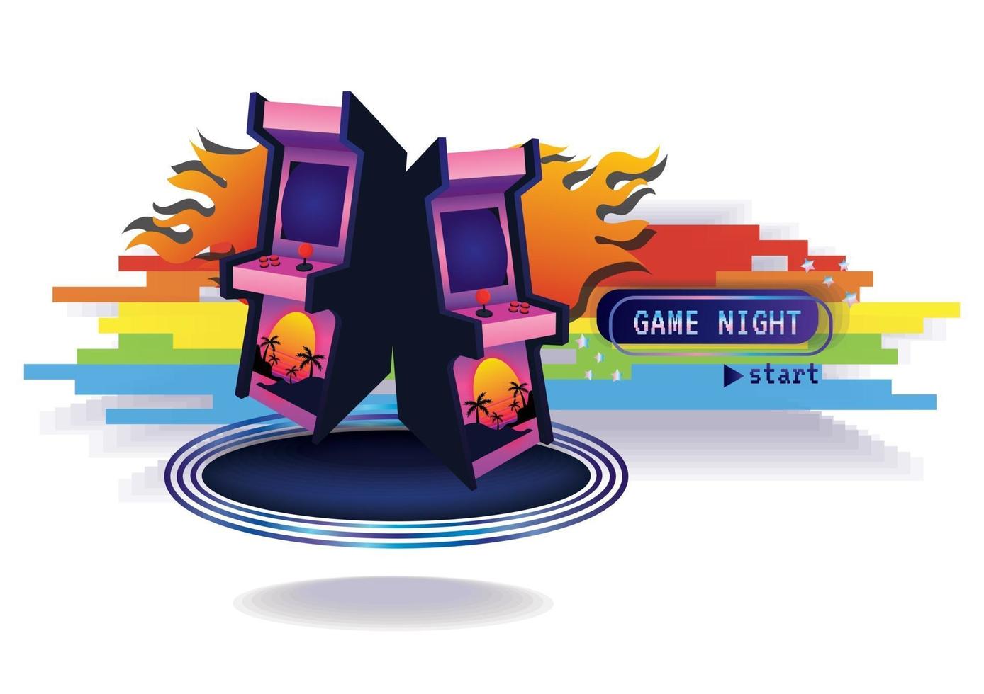 Game time Game zone game icon background vector