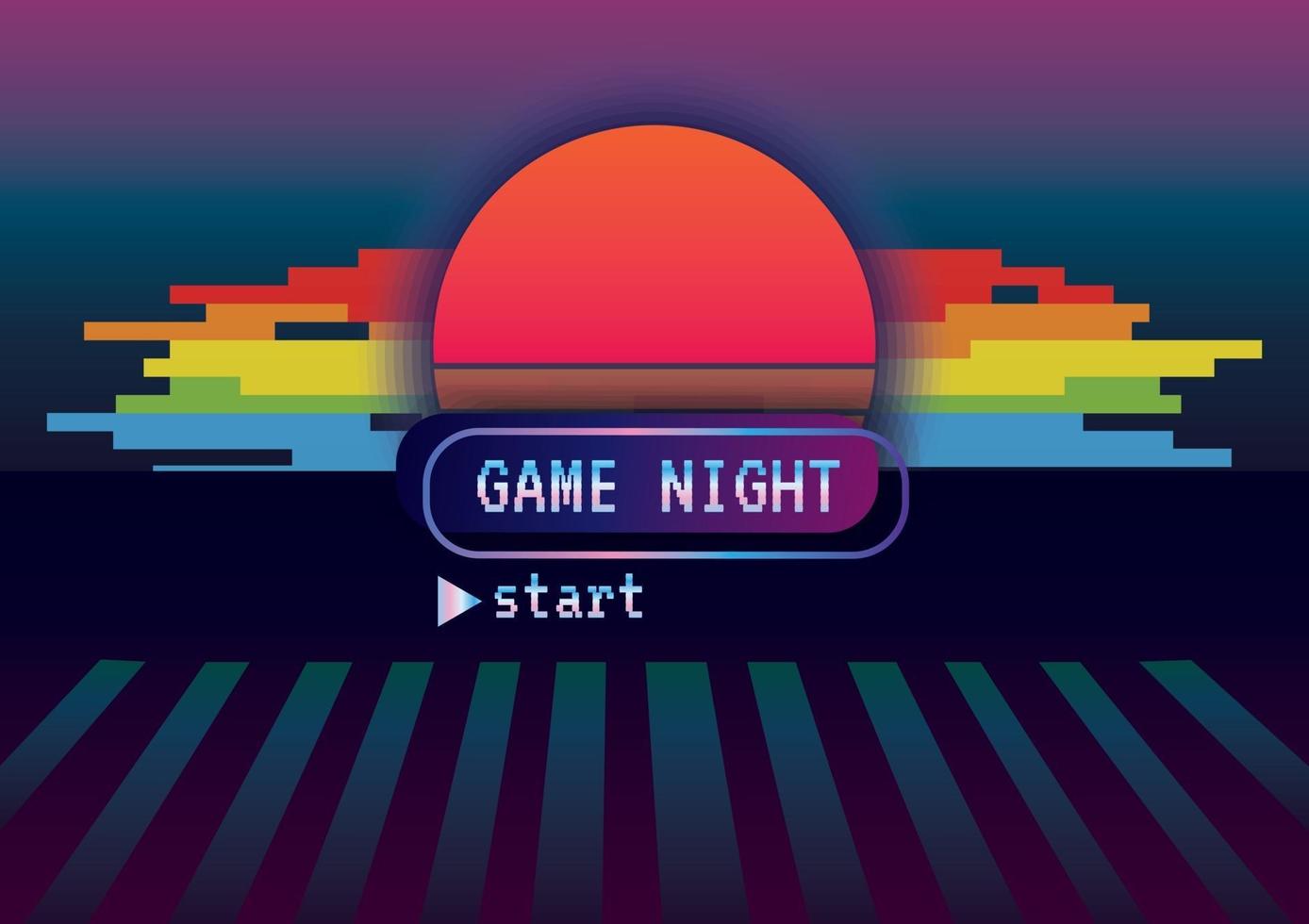 vector de fondo de noche de juego