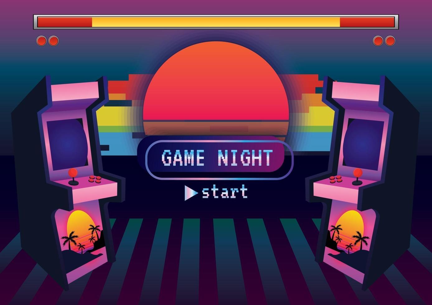 Gaming time Game zone game icon background vector