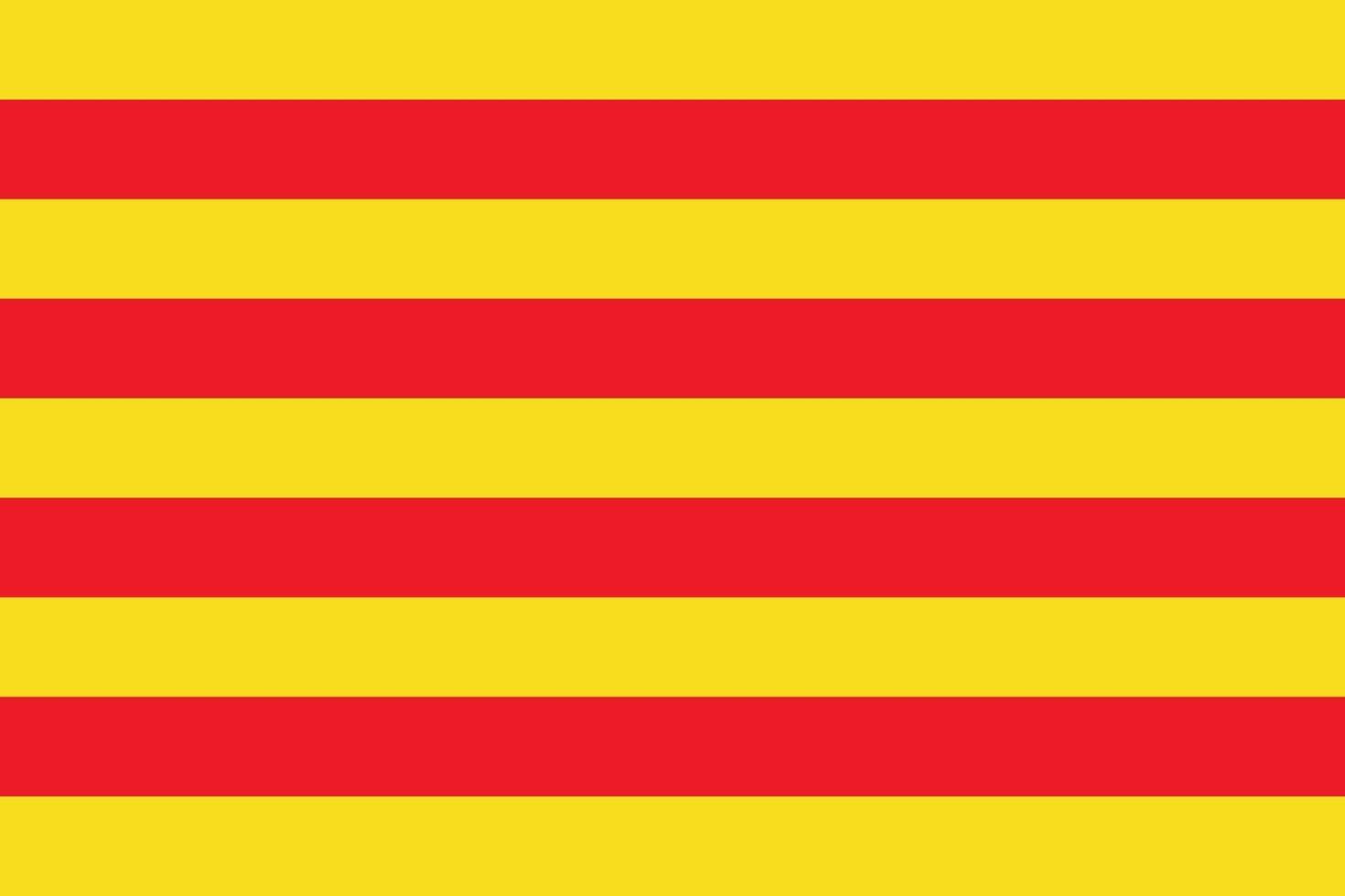 Roussillon region of France officially flag vector
