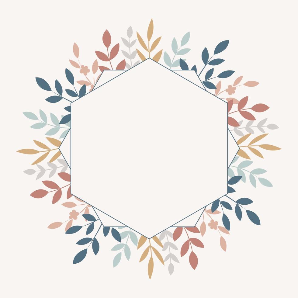 floral frame , vector