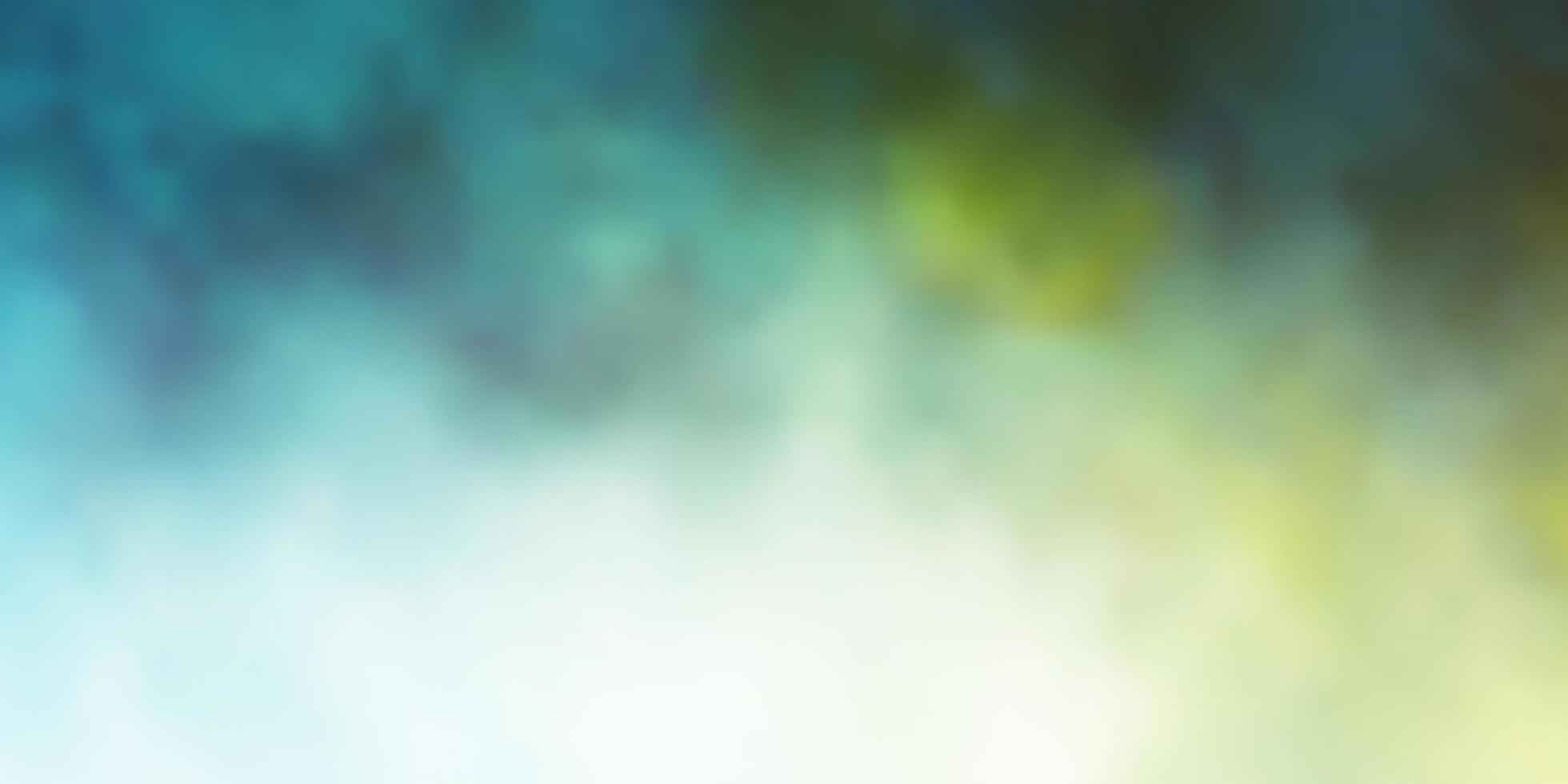 Light Blue, Green vector backdrop with cumulus. Illustration in abstract style with gradient clouds. Template for websites.