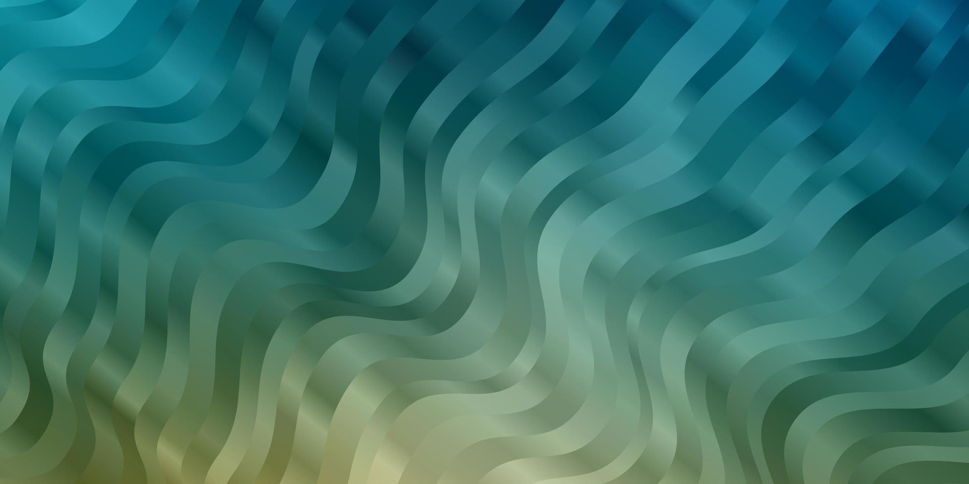 Light Blue, Yellow vector layout with wry lines. Abstract gradient illustration with wry lines. Pattern for commercials, ads.