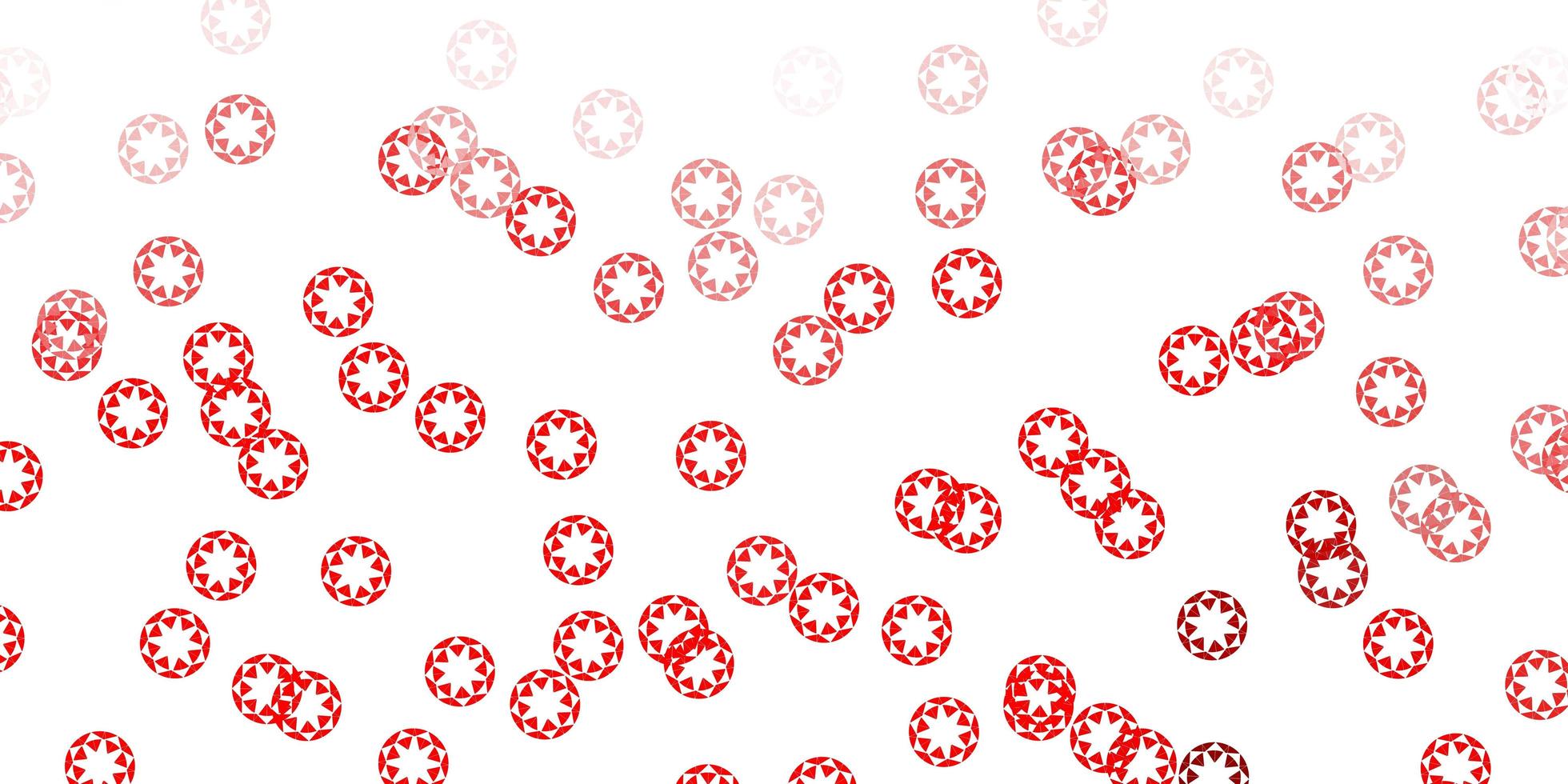 Light red vector template with circles.