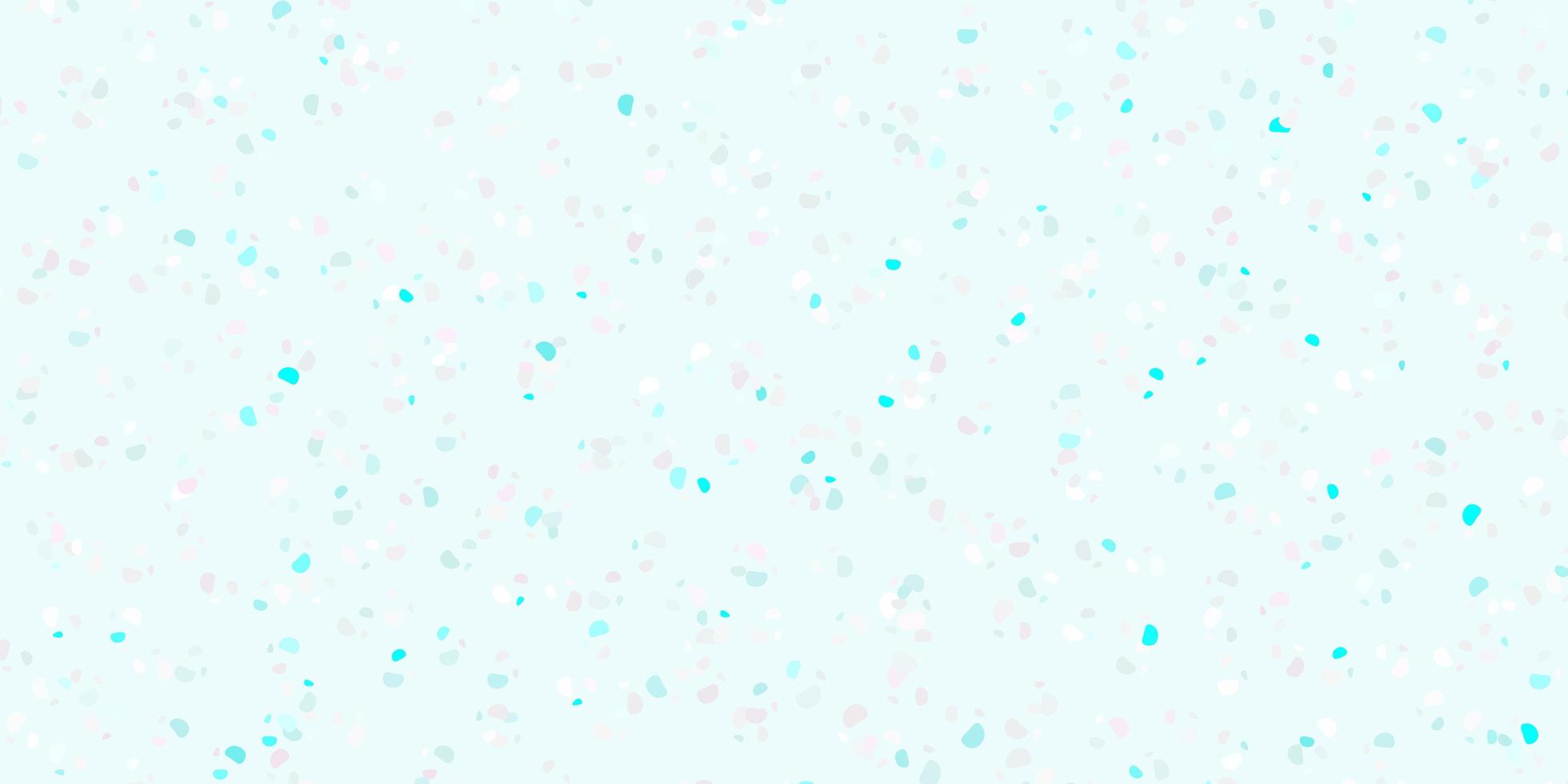 Light pink, blue vector background with random forms.