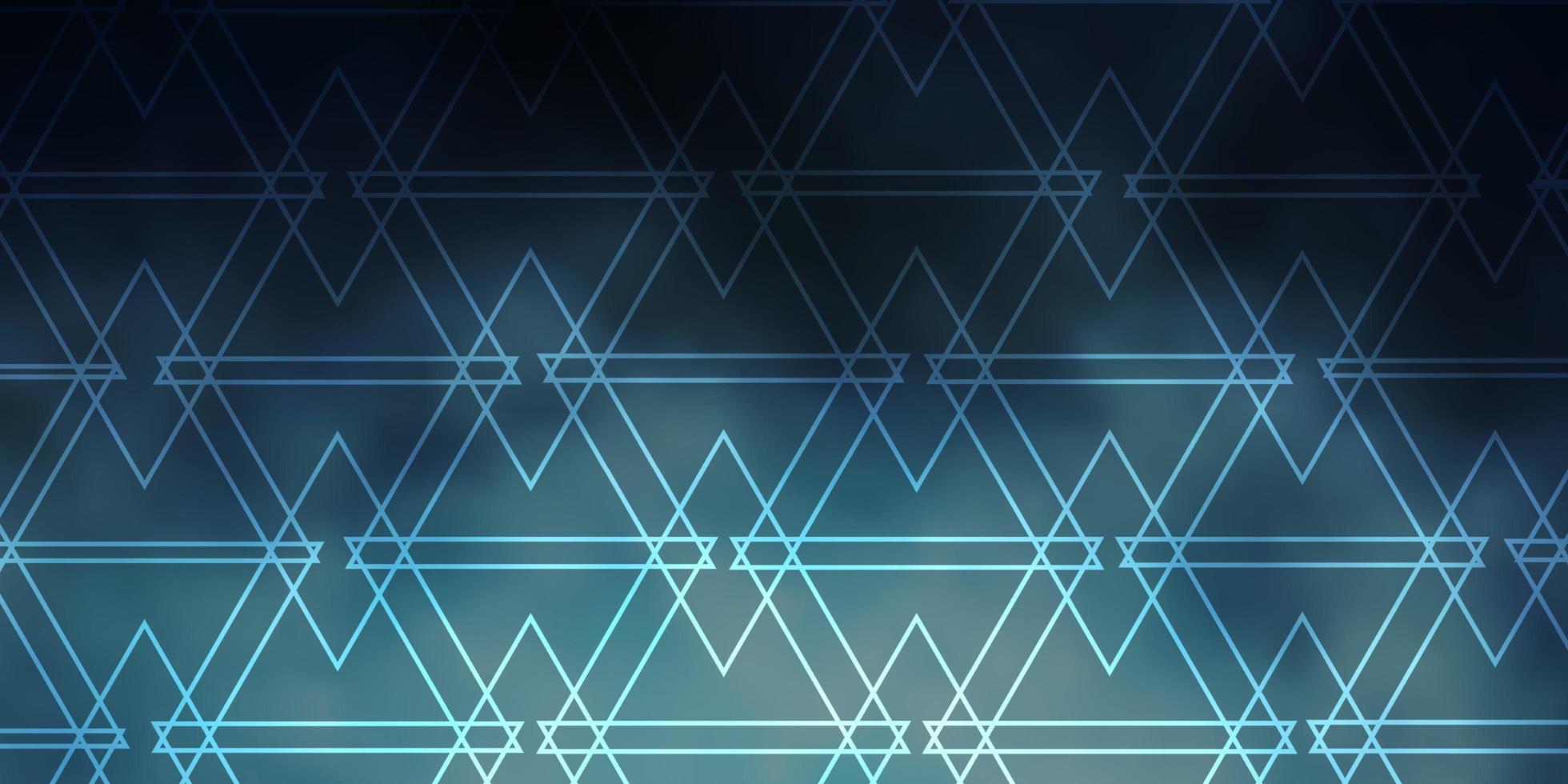 Dark BLUE vector background with polygonal style. Beautiful illustration with triangles in nature style. Template for wallpapers.