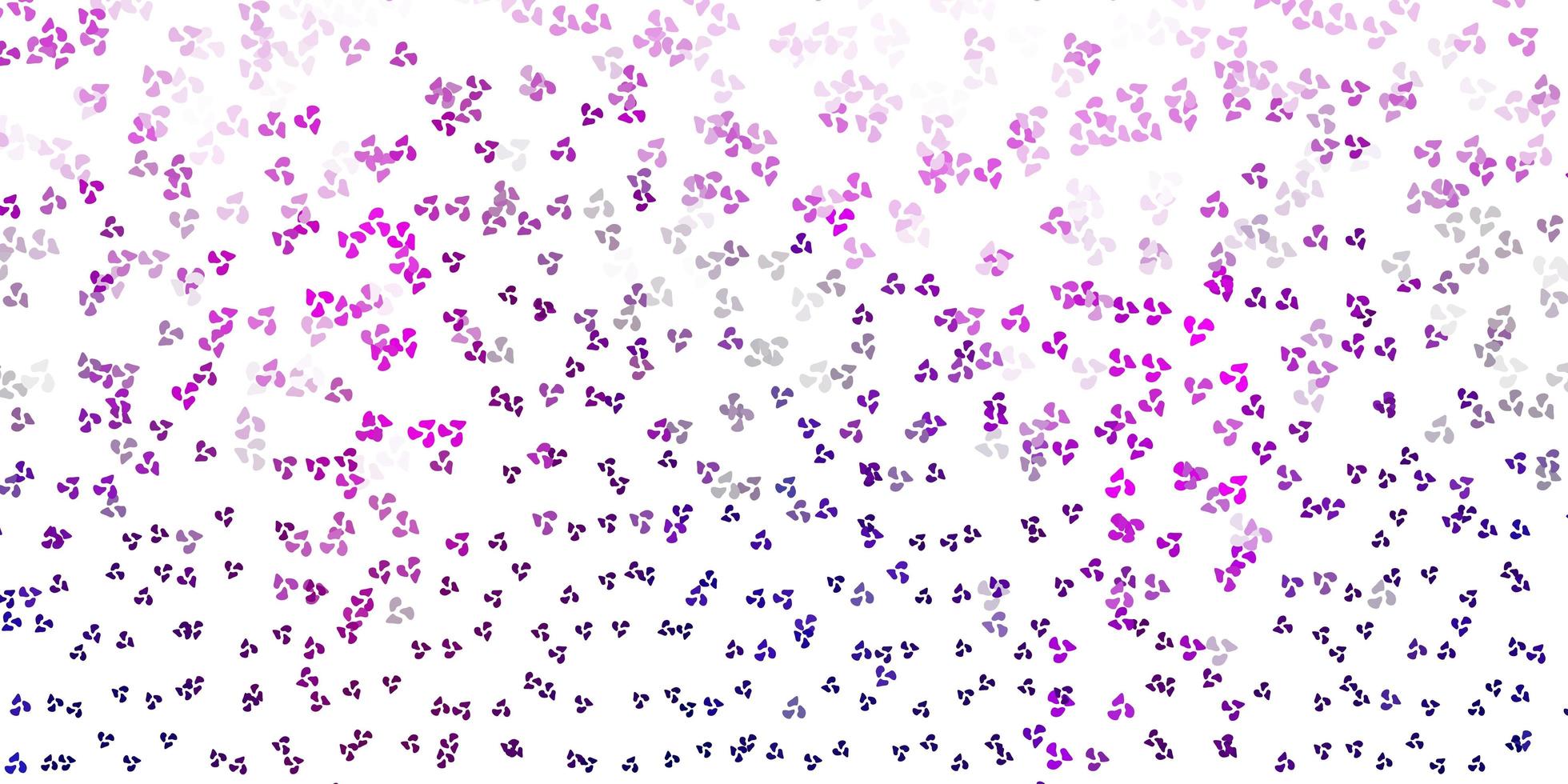 Light pink vector texture with memphis shapes.