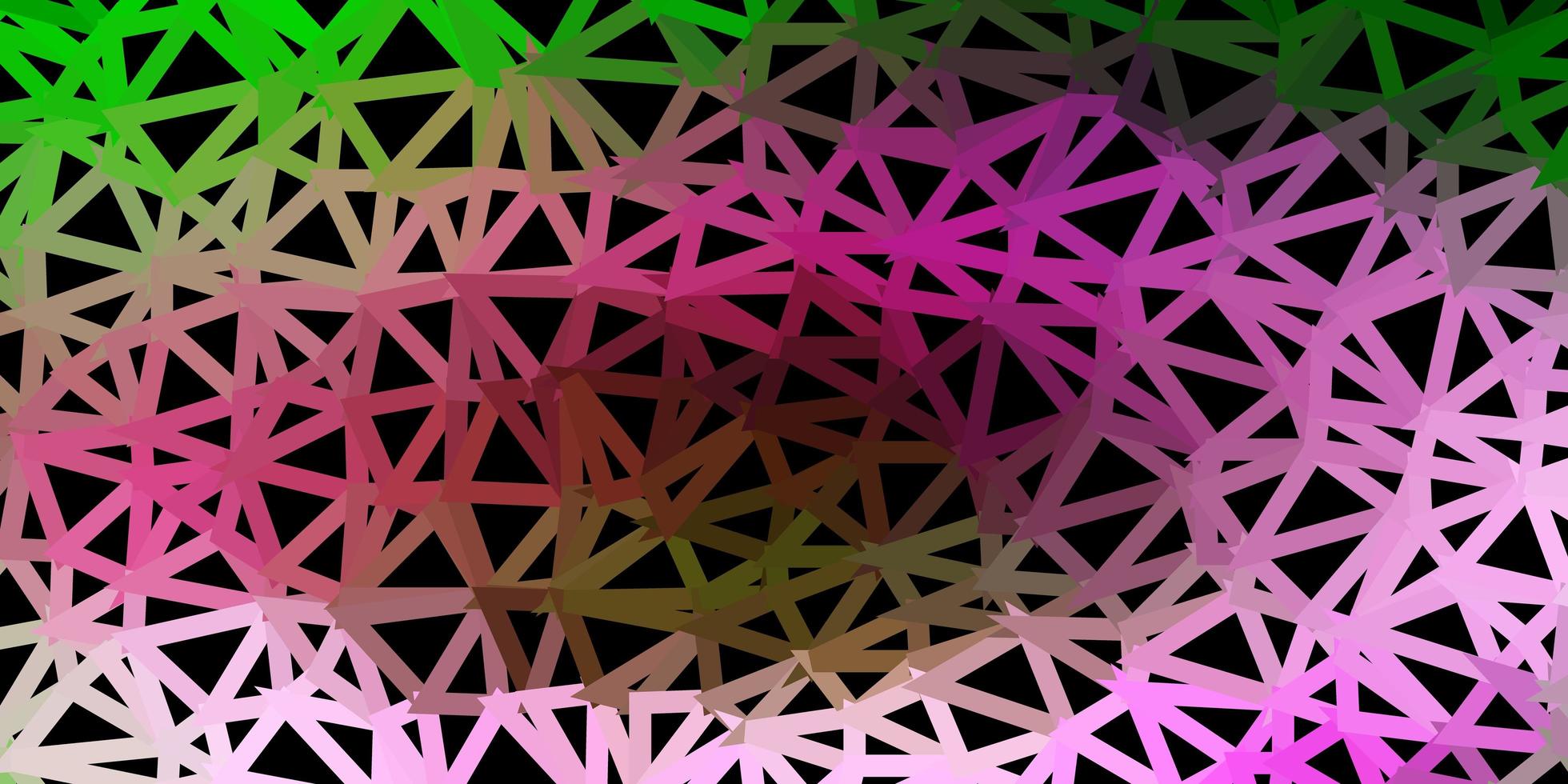 Light pink, green vector geometric polygonal layout.