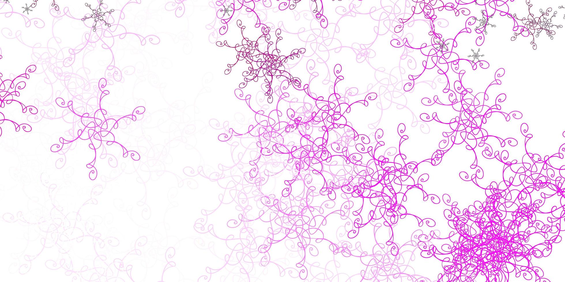 Light Pink vector background with bent lines.
