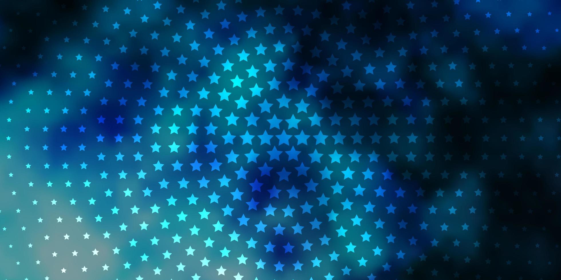 Light BLUE vector layout with bright stars. Shining colorful illustration with small and big stars. Theme for cell phones.