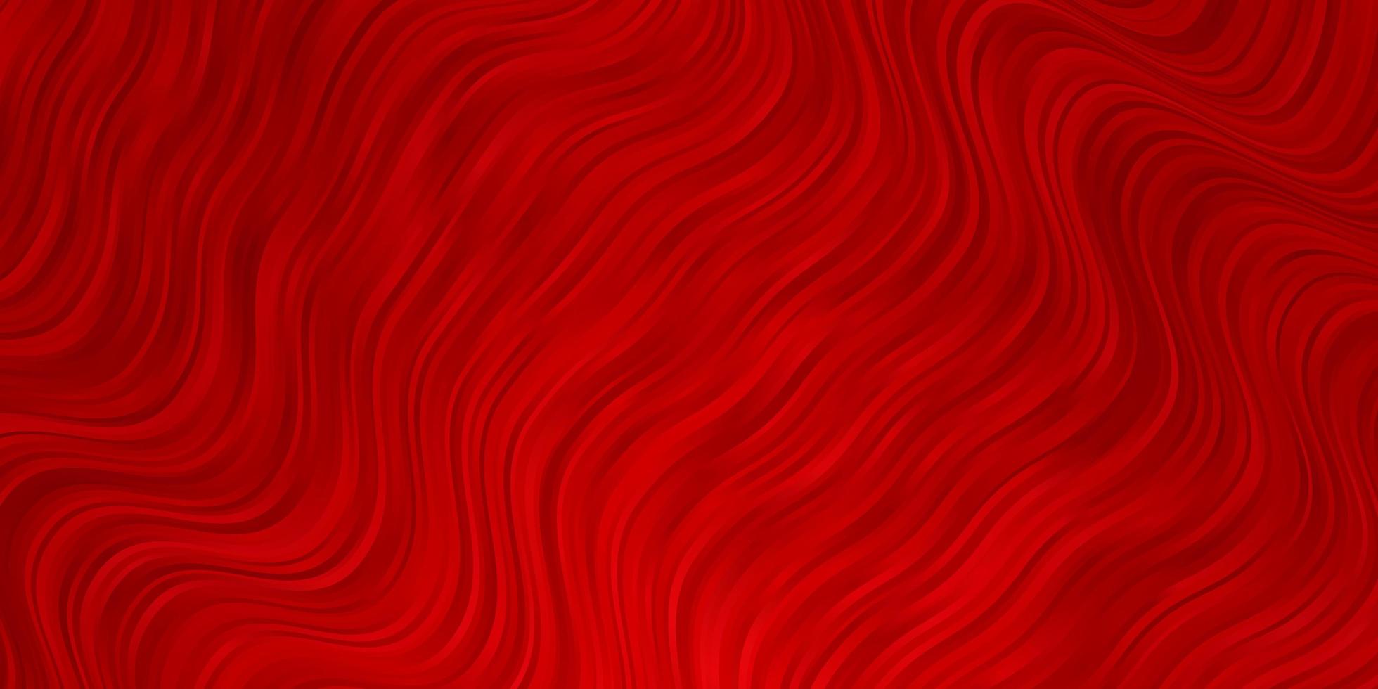 Light Red vector texture with wry lines. Colorful geometric sample with gradient curves. Pattern for business booklets, leaflets
