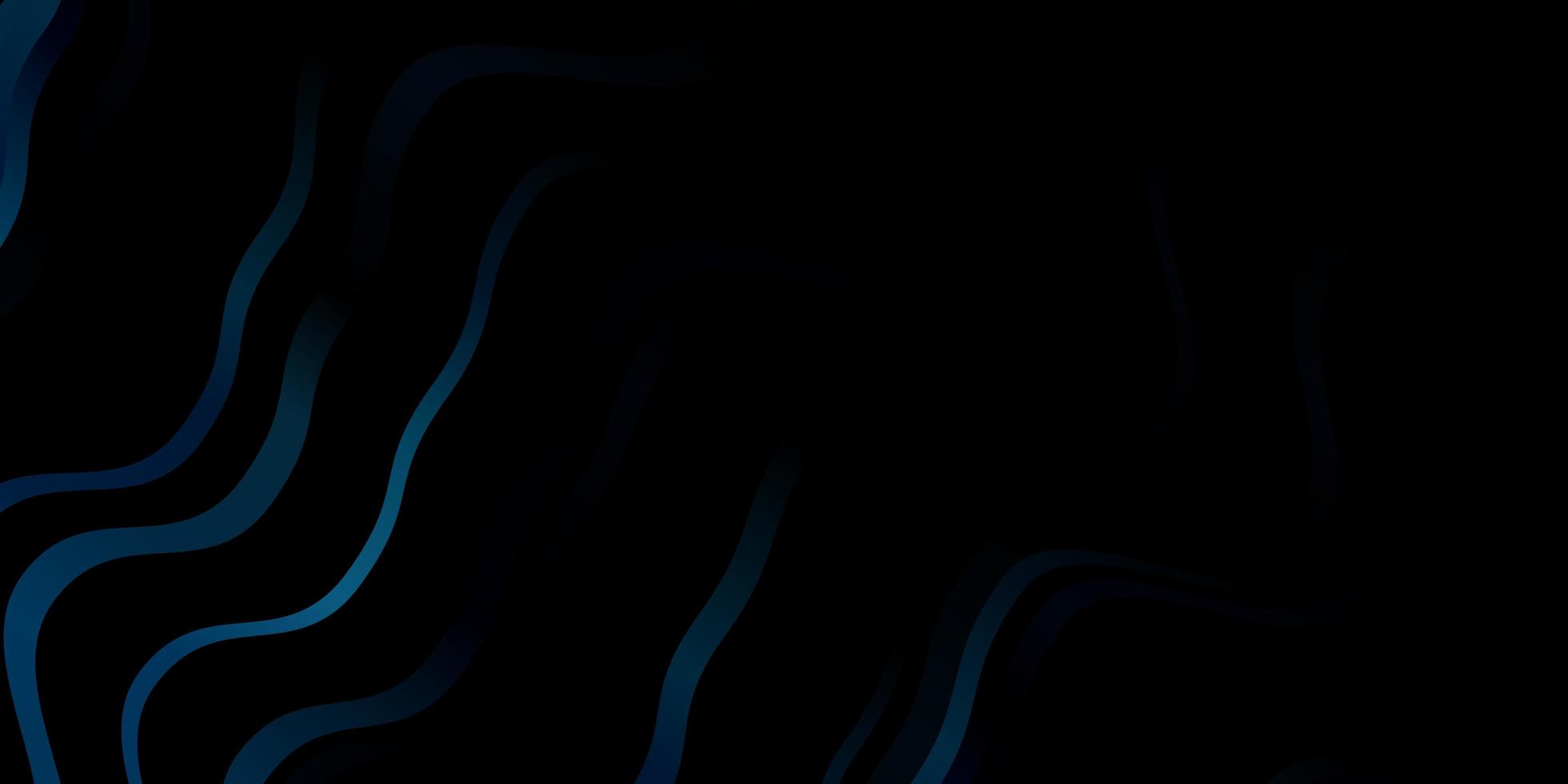 Dark BLUE vector layout with wry lines. Illustration in abstract style with gradient curved. Pattern for commercials, ads.