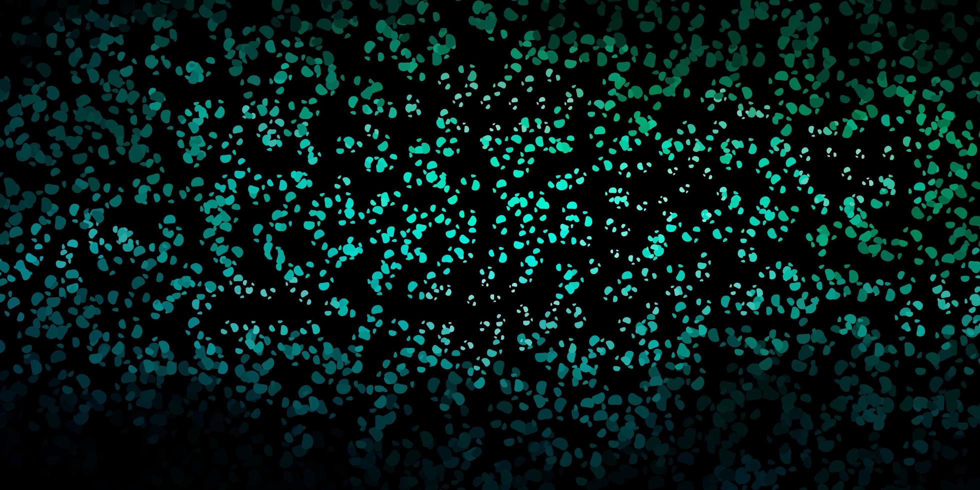 Dark green vector texture with memphis shapes.