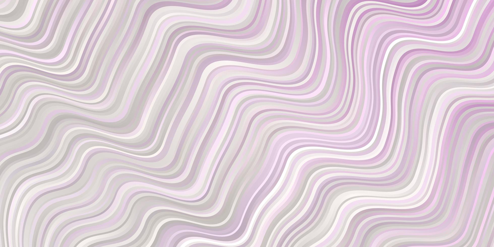 Light Pink, Yellow vector layout with circular arc. Bright sample with colorful bent lines, shapes. Pattern for commercials, ads.