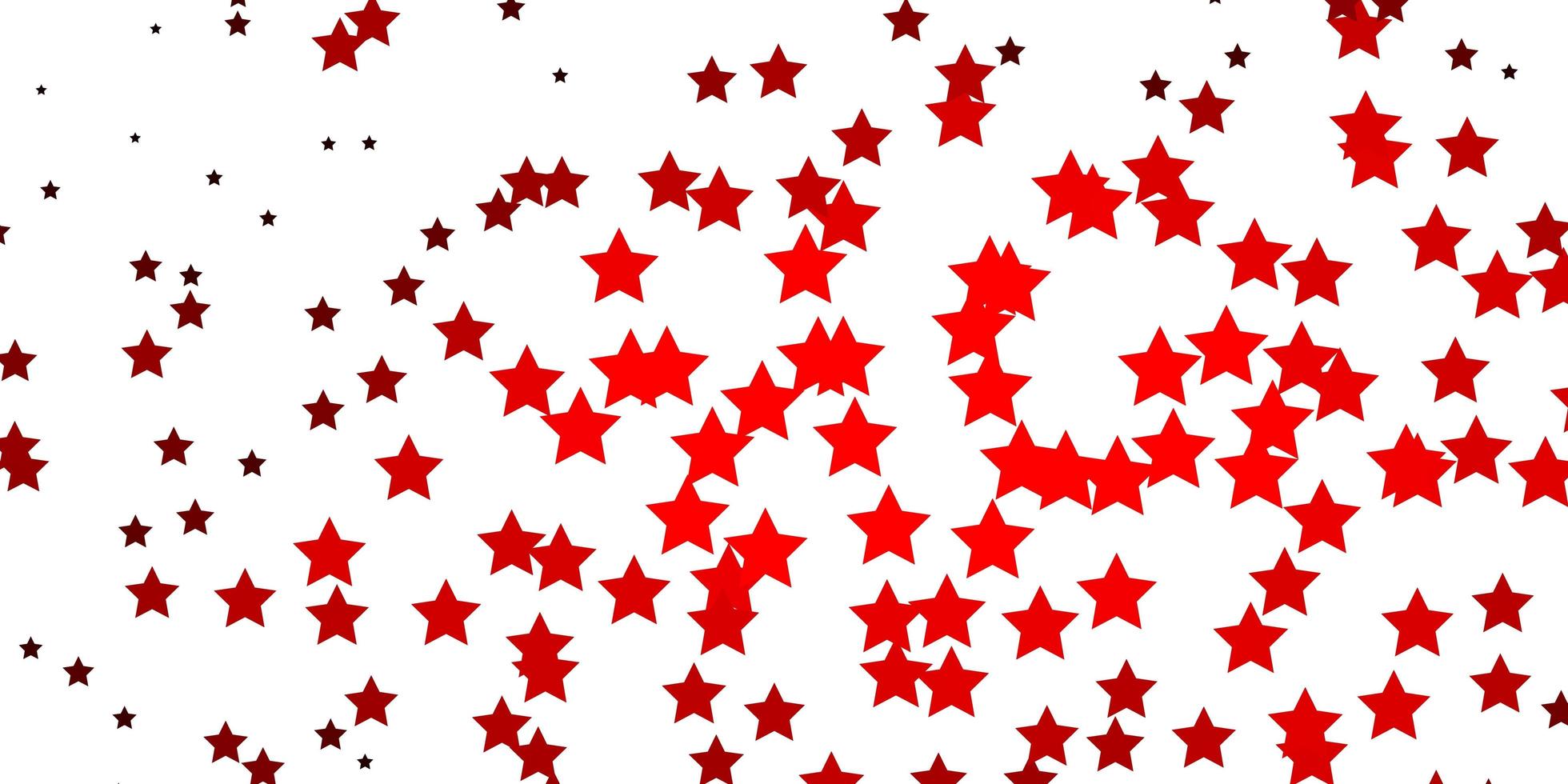 patrón de vector rojo oscuro con estrellas abstractas. Ilustración colorida con estrellas de degradado abstracto. patrón para anuncios de año nuevo, folletos.