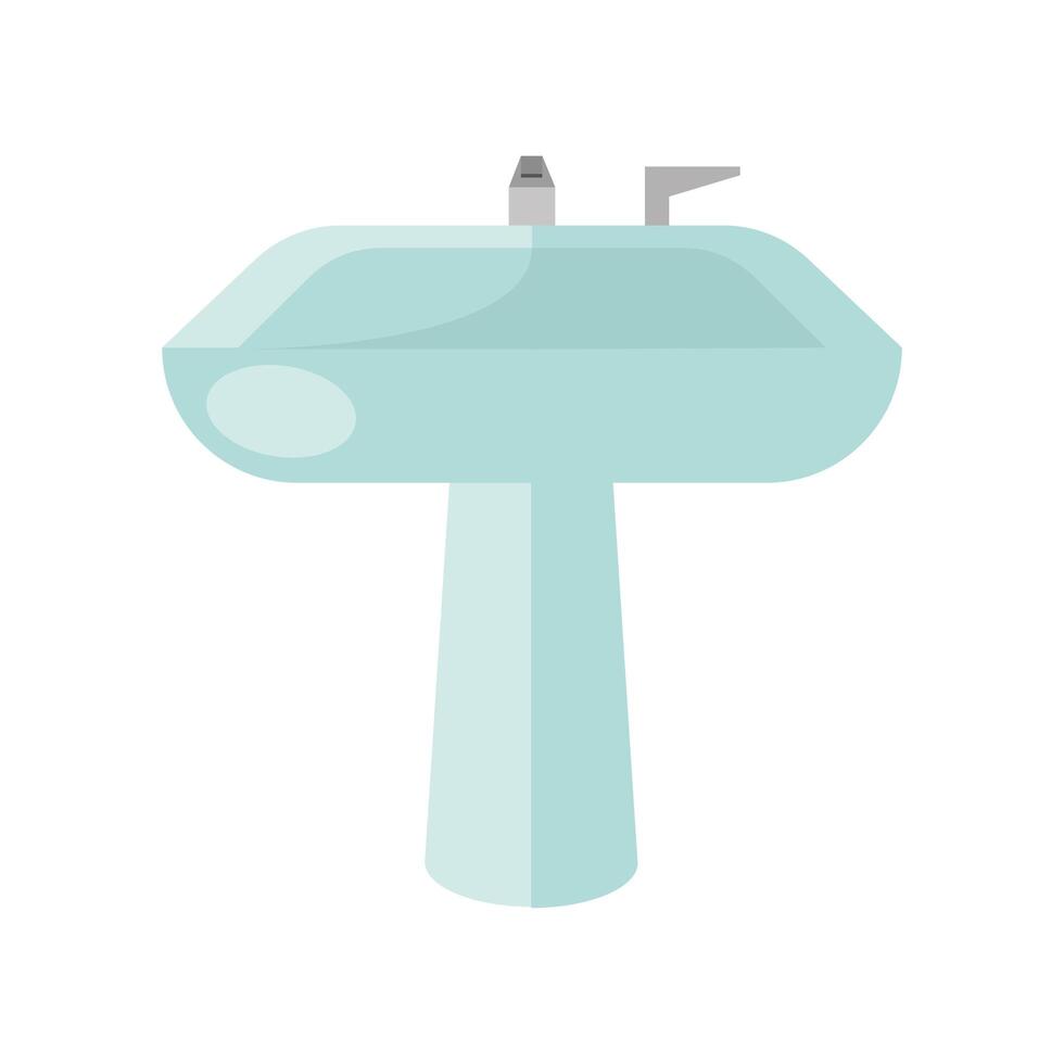 sink bathroom forniture isolated icon vector