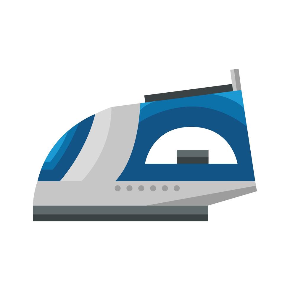 iron house appliance isolated icon vector