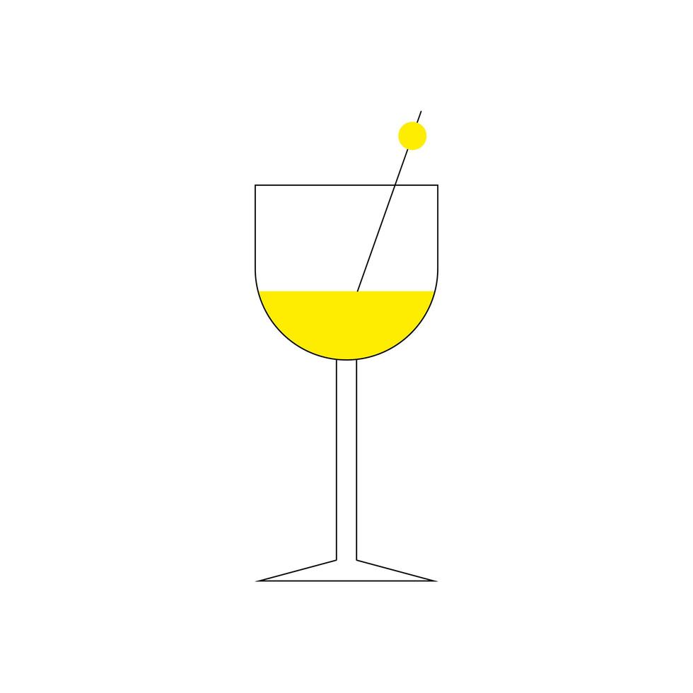 cocktail cup drink isolated icon vector