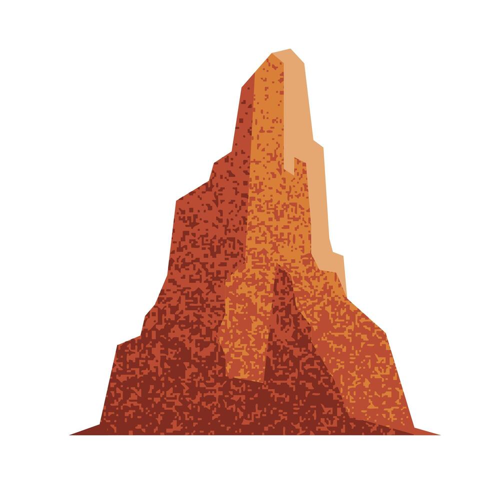 Space mars and orange rock vector design