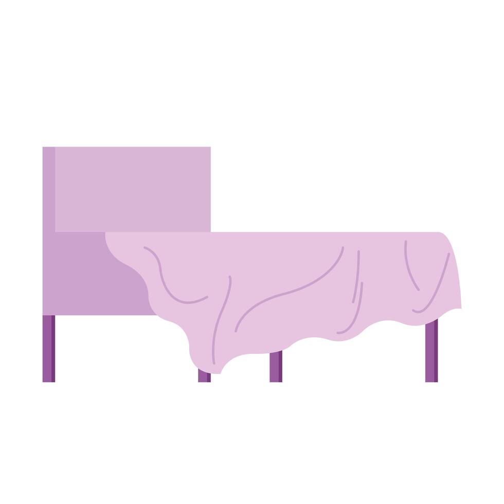 bed sleep forniture isolated icon vector