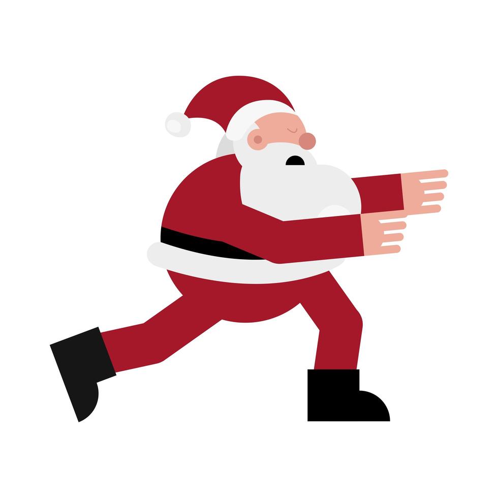 christmas santa claus character icon vector